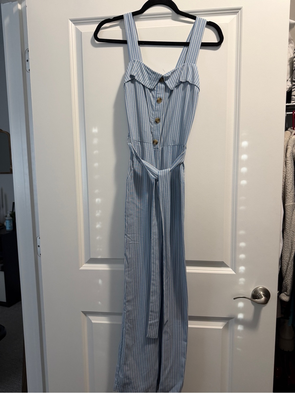Striped Collared Romper
